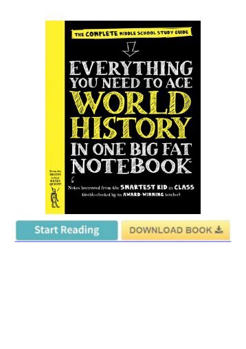 (EFFECTIVE) Download Everything You Need to Ace World History in One Big Fat Notebook: The Complete Middle School Study Guide eBook