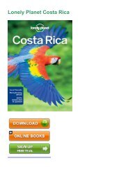 (Nx6z) Download Book Lonely Planet Costa Rica eBook