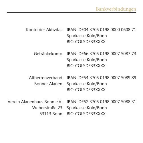 Semesterprogramm Sommer 2019 Alania Bonn