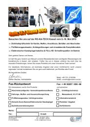 Einladung zur RO-KA-TECH 2019: Besuchen Sie die MESSEN NORD GmbH in Halle 12, Stand B03 und die Dichtheitsprüffahrzeuge auf dem Aussenstand vor Halle 1 - Eintrittsgutscheine verfügbar!