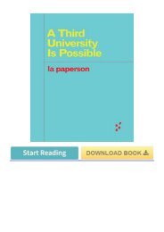 (pd9c) PDF Download A Third University Is Possible eBook