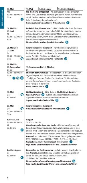 Veranstaltungskalender Unterwegs 2019