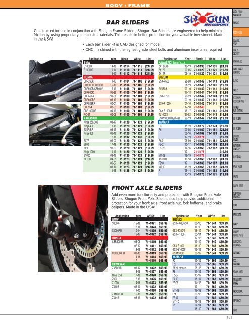 2019 Street Motorcycle - PARTS and Accessories CATALOG | 1,400 Pages