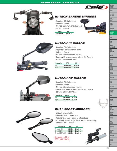 2019 Street Motorcycle - PARTS and Accessories CATALOG | 1,400 Pages
