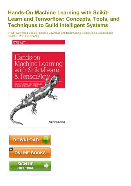 hands-on machine learning with scikit-learn and tensorflow pdf download