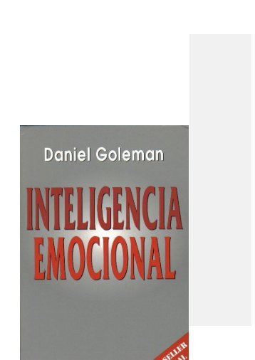 Inteligencia Emocional- Daniel Goleman
