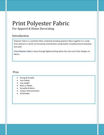 Print Polyester Fabric-MyDreamTones