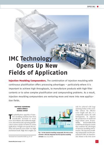 IMC Technology Opens Up New Fields of Application - Krauss Maffei