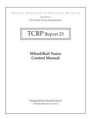 TCRP Report 23: Wheel/Rail Noise Control Manual - Bart
