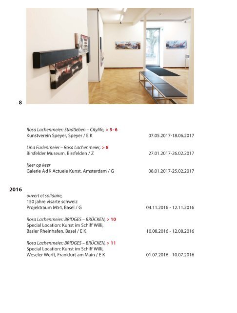 Ausstellungen 1985-2019, Rosa Lachenmeier