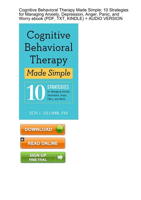 Cognitive Behavioral Therapy Cognitive Behavioral Therapy