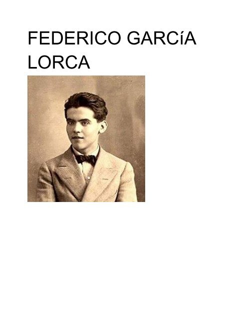 FEDERICO GARCIA LORCA BY AIMAN .