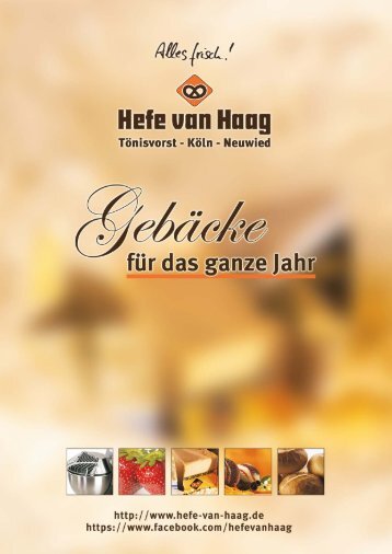 Klicken Sie hier, um den Katalog als PDF - Hefe van Haag GmbH & Co