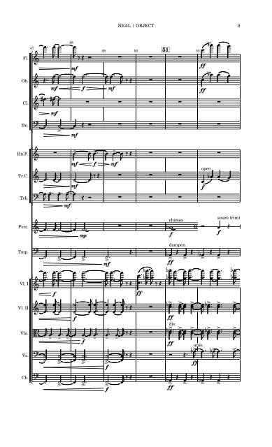 Object for small orchestra (music score)