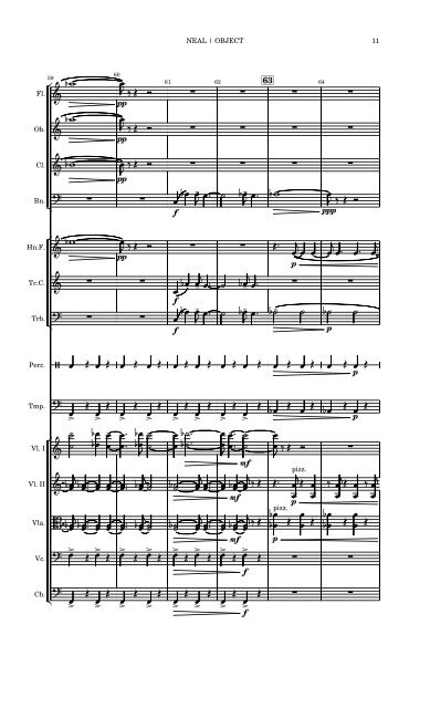 Object for small orchestra (music score)