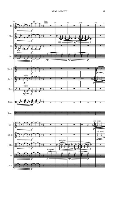 Object for small orchestra (music score)