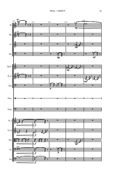 Object for small orchestra (music score)