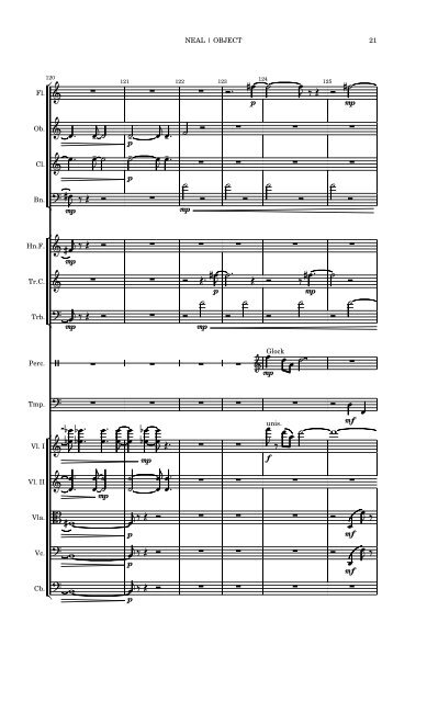 Object for small orchestra (music score)