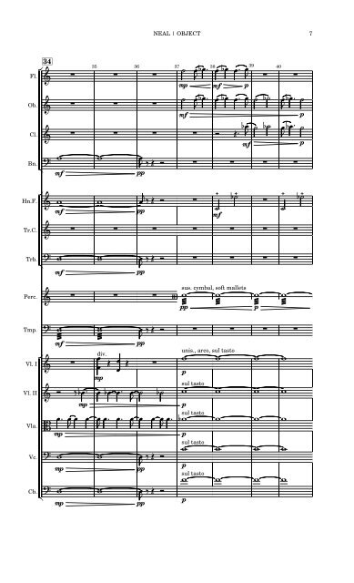 Object for small orchestra (music score)