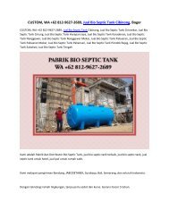 CUSTOM, WA +62 812-9627-2689, Jual Bio Septic Tank Cibinong, Bogor