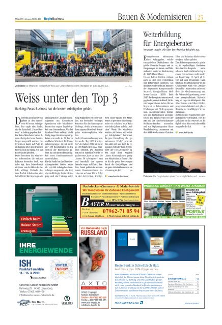 RegioBusiness Nr. 200 - März 2019