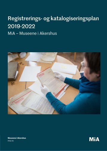 Registrerings- og katalogiseringsplan 2019-2022