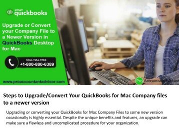 Company File to a Newer Version in QuickBooks Desktop for Mac