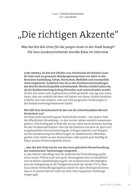 Berliner Stimme Nr. 2 2019