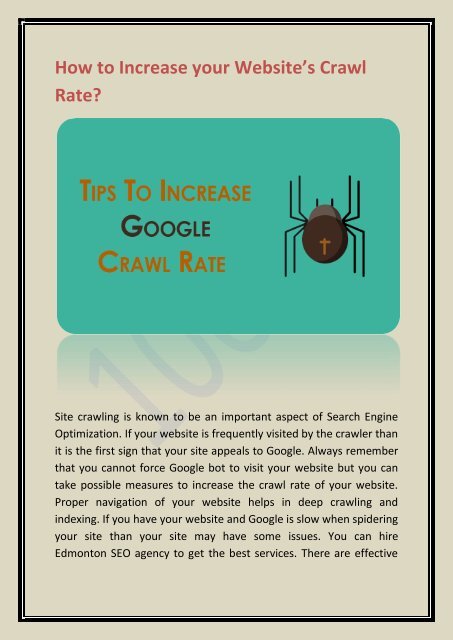 How to Increase your Website’s Crawl Rate?