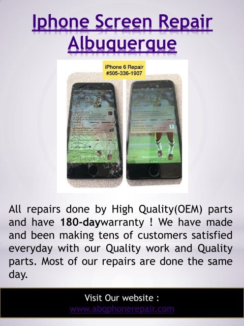 Iphone Repair Albuquerque | Call - 505-336-1907 | abqphonerepair.com