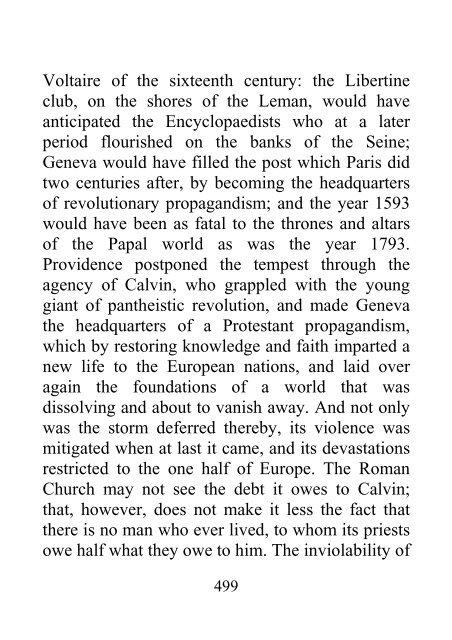 Rise and Establishment of Protestantism at Geneva - James Aitken Wylie