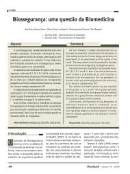 Biossegurança uma questão da Biomedicina