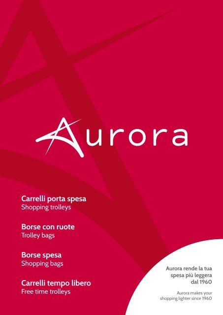 Aurora Borsa Carrello Shopping Bag 2 ruote Richiudibile con Tracolle regolabili 