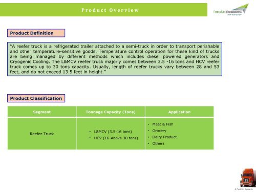 Global Reefer Truck Market to Grow at 9% until 2023 | TechSci Research