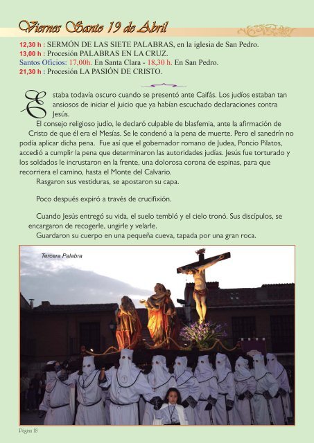 PROGRAMA SEMANA SANTA TORDESILLAS 2019