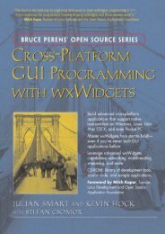 [+][PDF] TOP TREND Cross-Platform GUI Programming with wxWidgets (Bruce Perens  Open Source)  [NEWS]