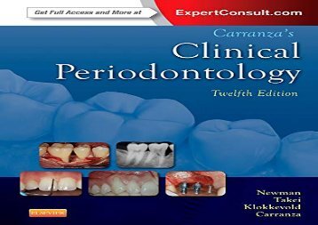 [+]The best book of the month Carranza s Clinical Periodontology, 12e (Expert Consult Title: Online + Print)  [READ] 