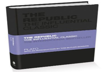 [+]The best book of the month The Republic: The Influential Classic (Capstone Classics)  [FREE] 