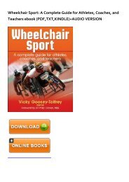 (BARGAIN) Wheelchair Sport: A Complete Guide for Athletes, Coaches, and Teachers eBook PDF Download