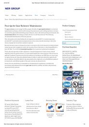 Gear Reducers' Maintenance transmission power gear units