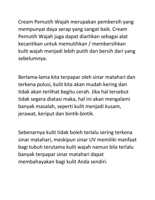 Cream Pemutih Wajah Pria Terbaik yumpu