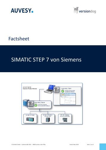 Factsheet - SIMATIC STEP 7 von Siemens