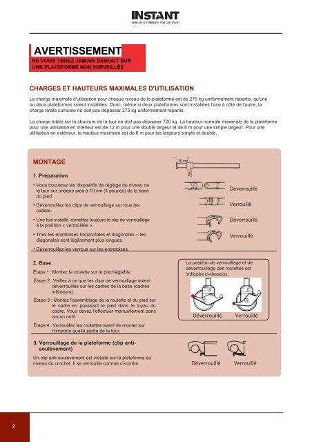 Manuel d'utilisation pour Span 500