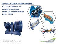 Global Screw Pumps Market is projected to reach USD 4.6 billion by 2023 | Techsci Research