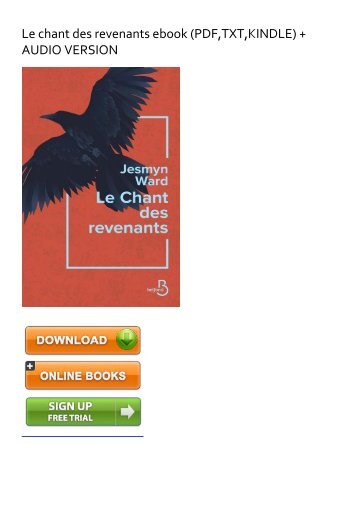 (SKYROCKET) Le chant des revenants eBook PDF Download