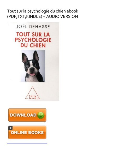 Jovial Upbeat Tout Sur La Psychologie Du Chien Ebook Pdf Download