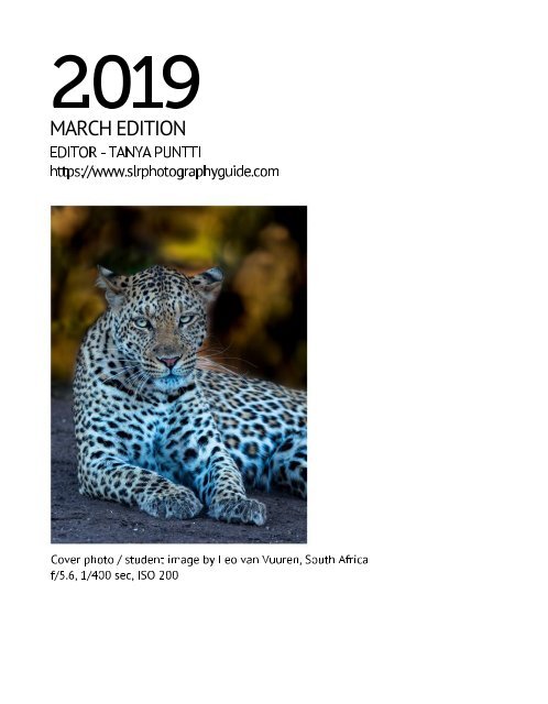 SLR Photography Guide - March Edition 2019