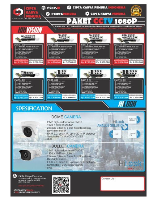 Jual Paket CCTV