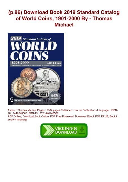 digital book 46th ed KRAUSE 2019 Standard Catalog of World Coins 1901-2000