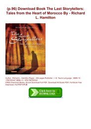 (p.96) Download Book The Last Storytellers: Tales from the Heart of Morocco By - Richard L. Hamilton